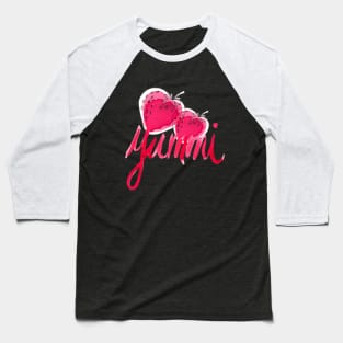 Strawberries "Yummi" Baseball T-Shirt
